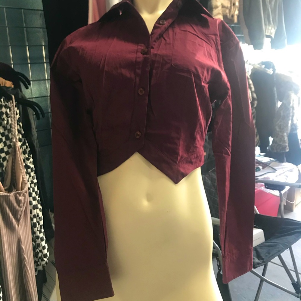 Luxurious burgundy jacket